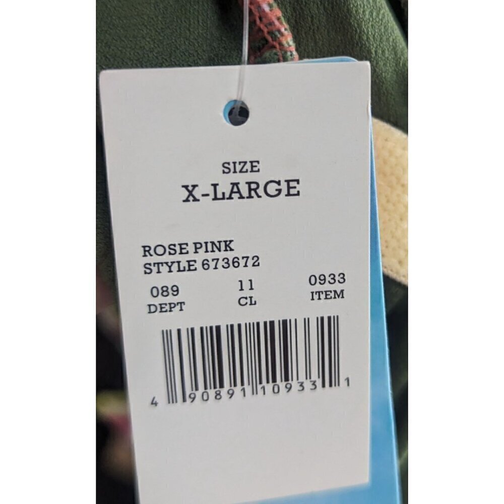 Beach Betty Swimsuit Rose Pink Floral One Piece Women's Size XL -NEW - Picture 4 of 9
